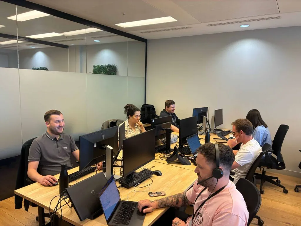 Climb agency team working at desks